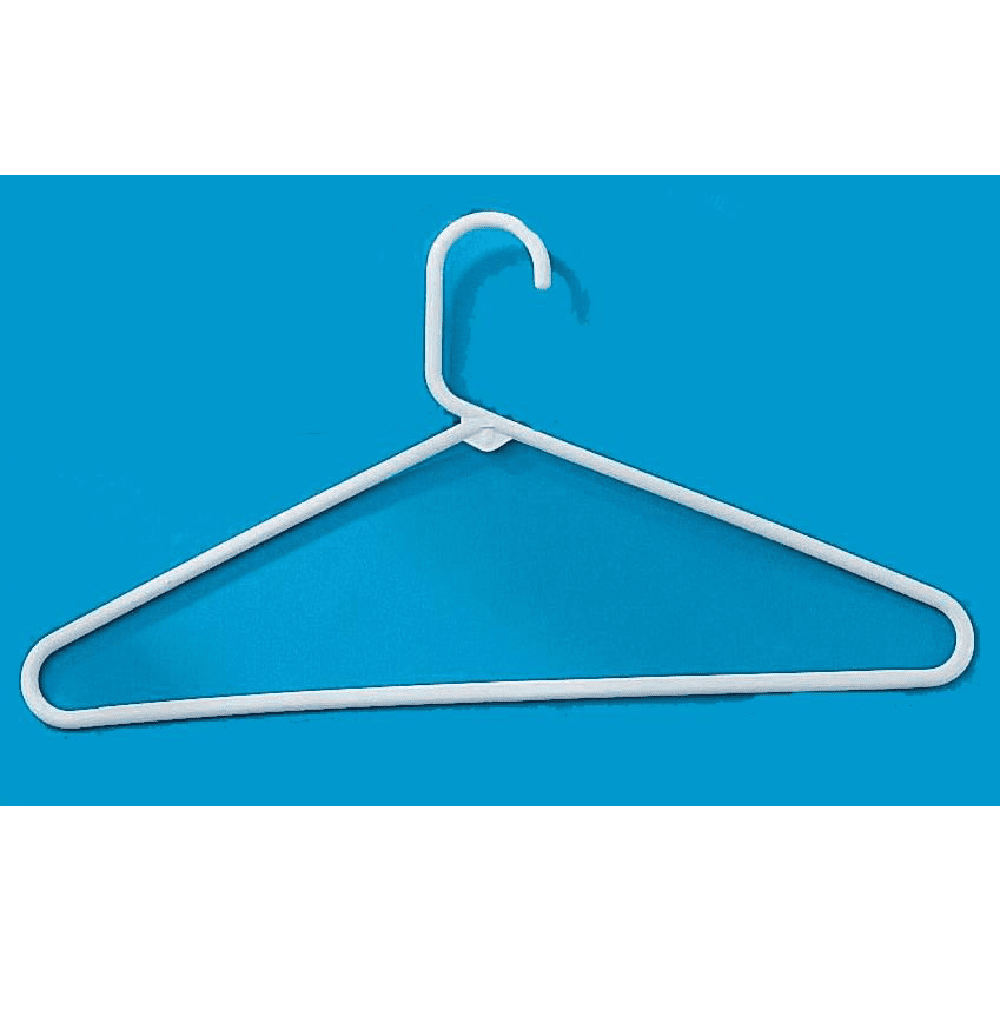 Clothes Hangers Heavy Duty Plastic - White - Your Shopping Depot