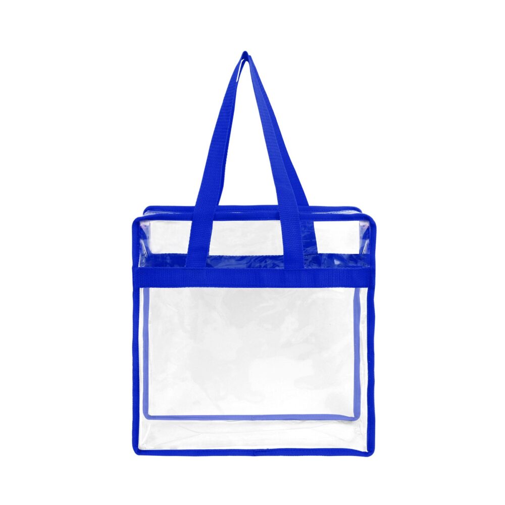 Clear Zippered Vinyl Tote With Handles - Your Shopping Depot