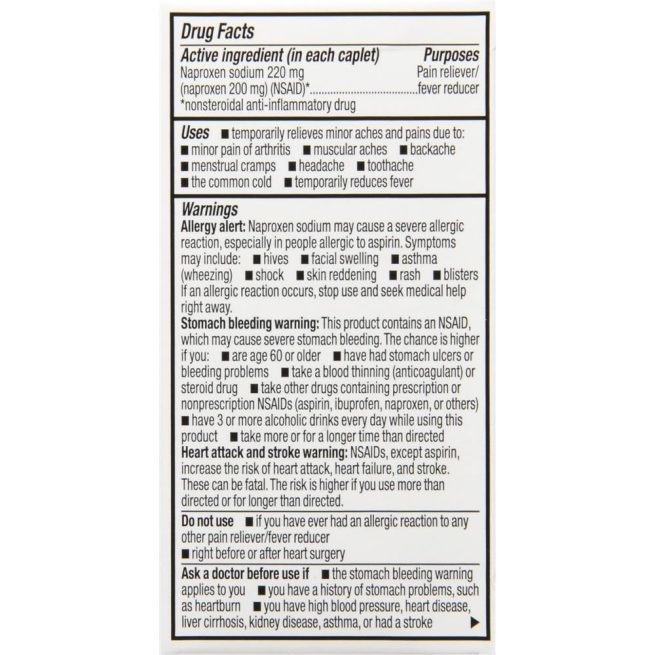 GoodSense Naproxen Sodium 220 Mg Caplets 24 Ct - Image 3