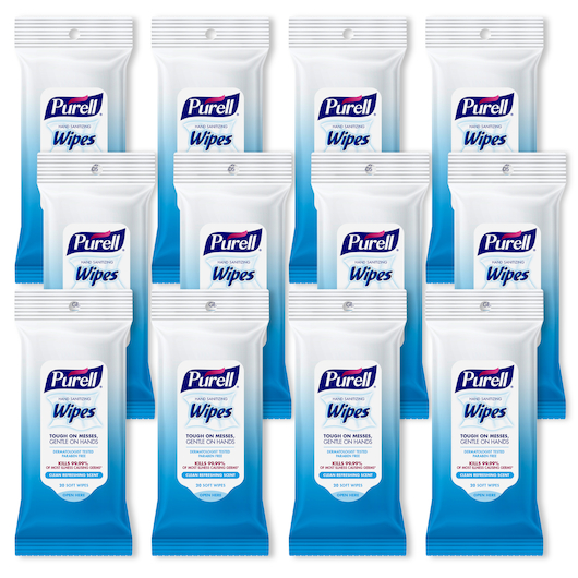 Purell Wipes, 20 Count, 12 Per Case