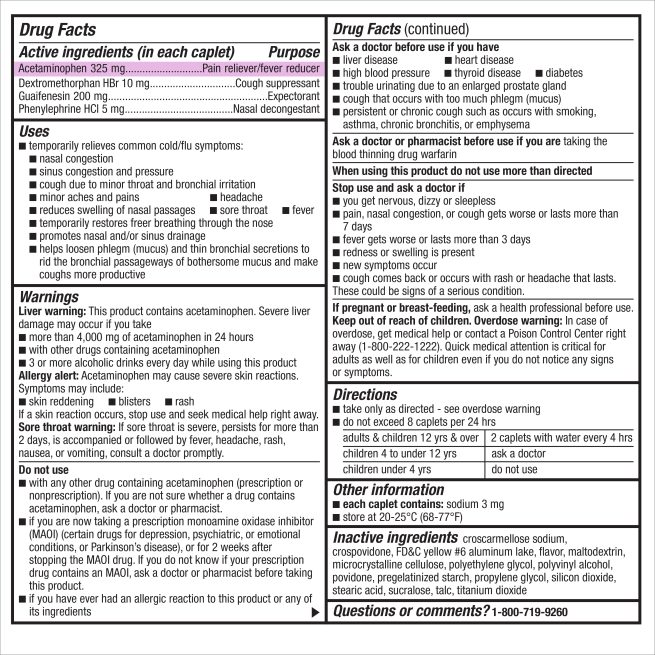 GoodSense Daytime Cold & Flu Non Drowsy Severe Caplets 12 Ct - Image 3