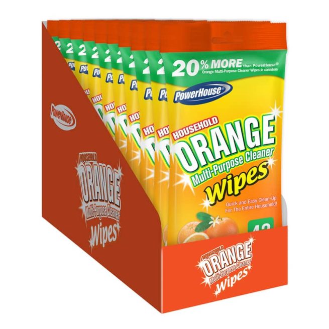 Multi-Purpose Flat Wipes - Orange Citrus