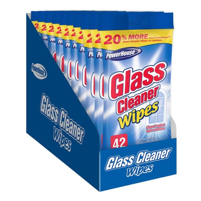 Flat Wipes - Glass Cleaner