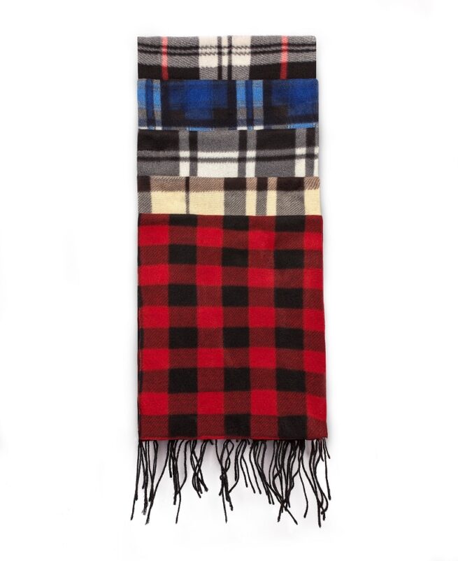 Winter Fleece Scarf Plaid