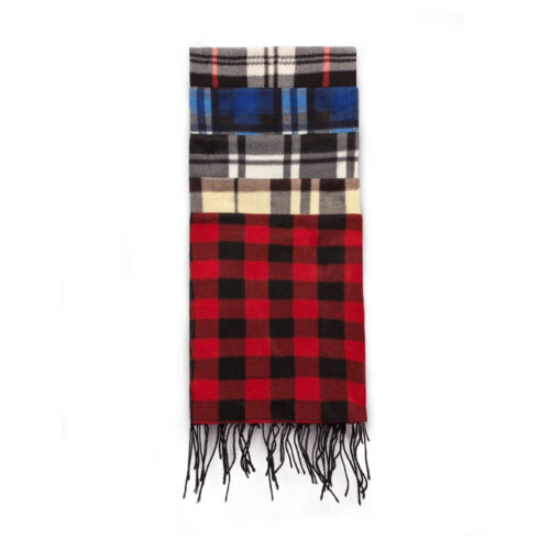 Winter Fleece Scarf Plaid