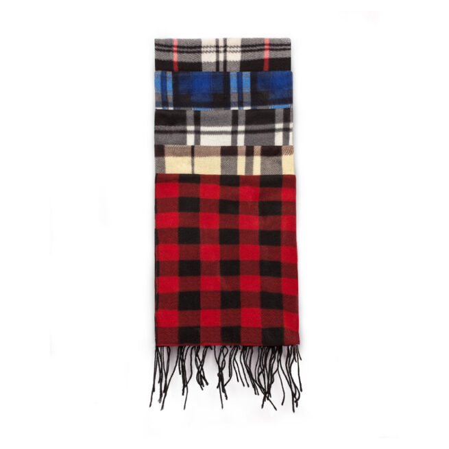 Winter Fleece Scarf Plaid