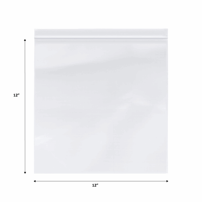 Reclosable Plastic Bag 12x12 4MIL