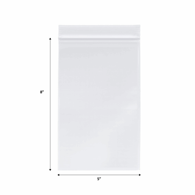 Reclosable Plastic Bag 5x8 4MIL
