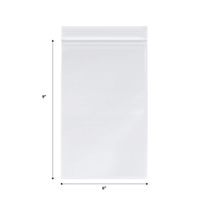 Recloseable Plastic Bag 6x9 4MIL