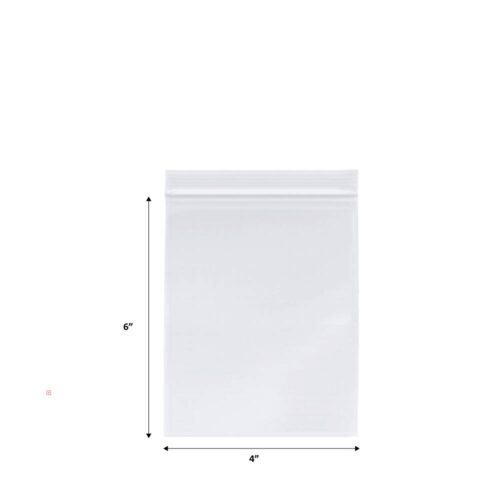 Reclosable Plastic Bag 4x6 2MIL