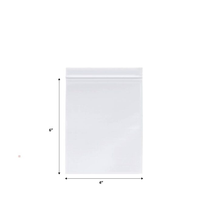 Reclosable Plastic Bag 4x6 2MIL