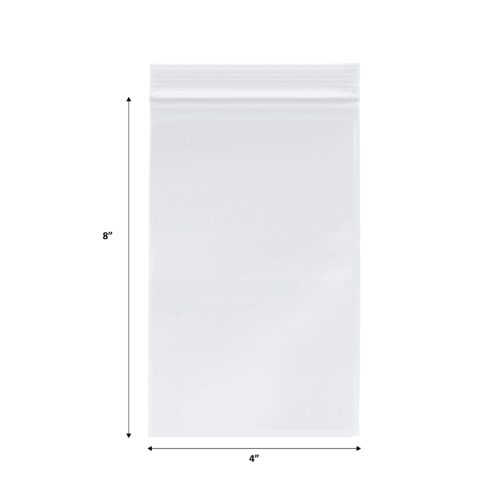 Reclosable Plastic Bag 4x8 2MIL