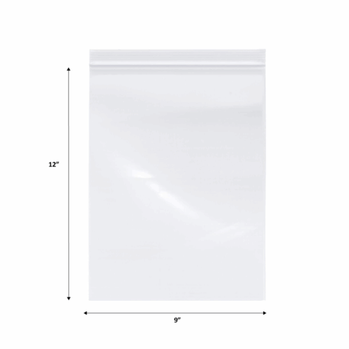 Reclosable Plastic Bag 9x12 4MIL