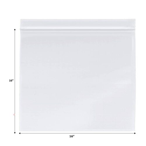Reclosable Plastic Bag 16x16 4MIL