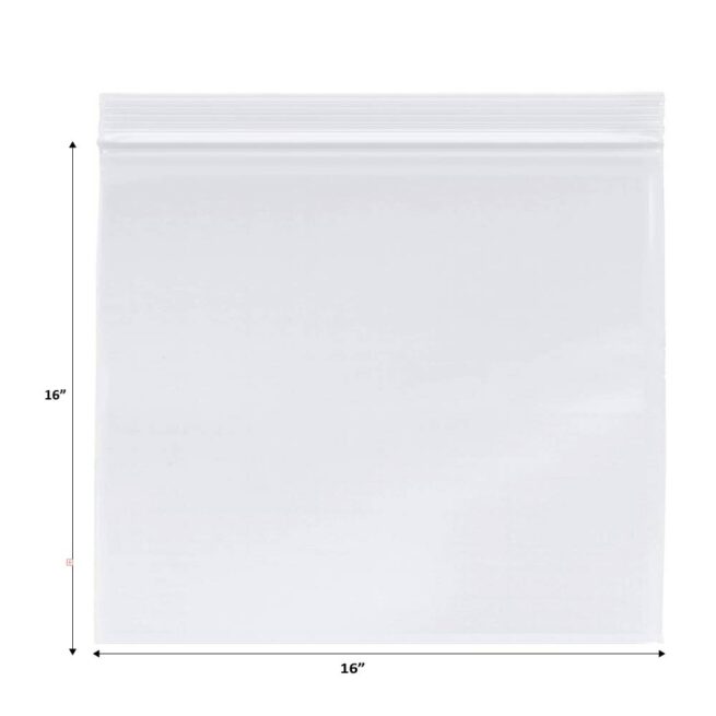 Reclosable Plastic Bag 16x16 4MIL