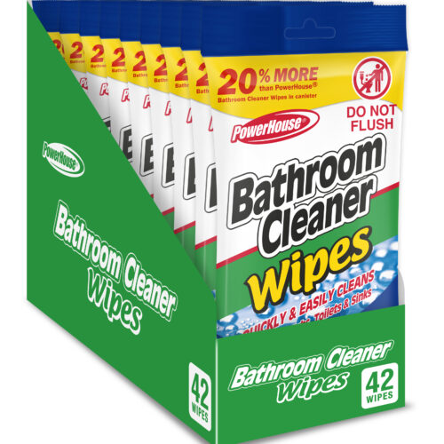 42-Pack Flat Wipes - Bathroom Cleaner