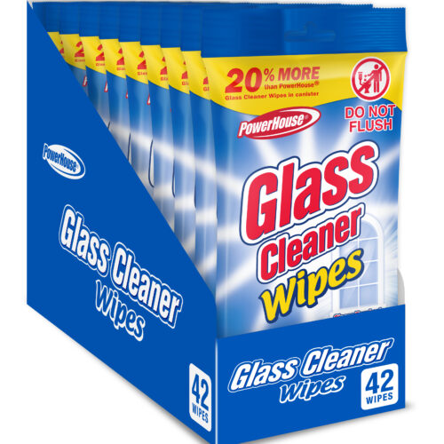 42-Pack Flat Wipes - Glass Cleaner