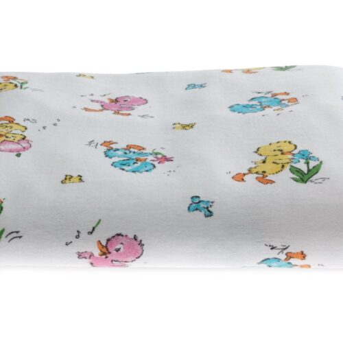 Flannel Baby Receiving Blanket Chicks 40in x 36in