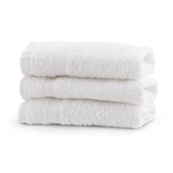 Basic 100% Cotton Washcloth, White, 12x12