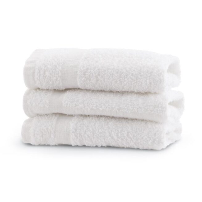 Basic 100% Cotton Washcloth, White, 12x12