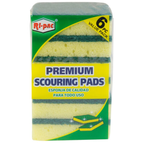 Sponges Premium Scouring Pads 6PC RI-PAC