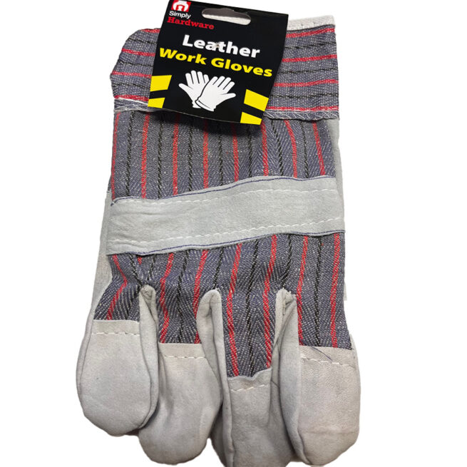 Gloves 2 Pairs Suede Leather Palm Medium True Grip