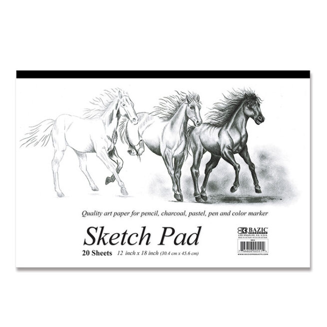 BAZIC 20-Sheet 18" X 12" Premium Sketch Pad