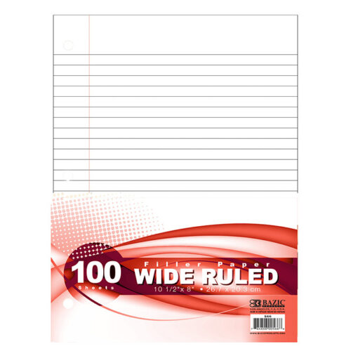 BAZIC W/R 100-Sheet Filler Paper