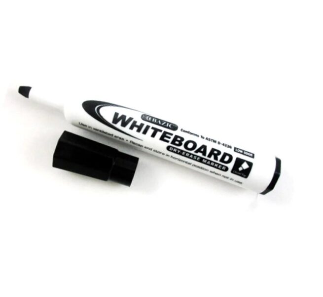 Black Chisel Tip Dry-Erase Markers