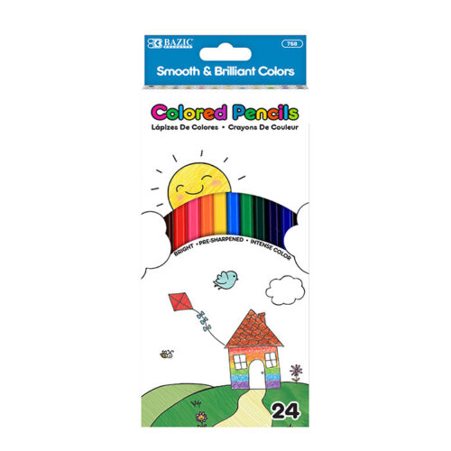 BAZIC 24-Pack Colored Pencils
