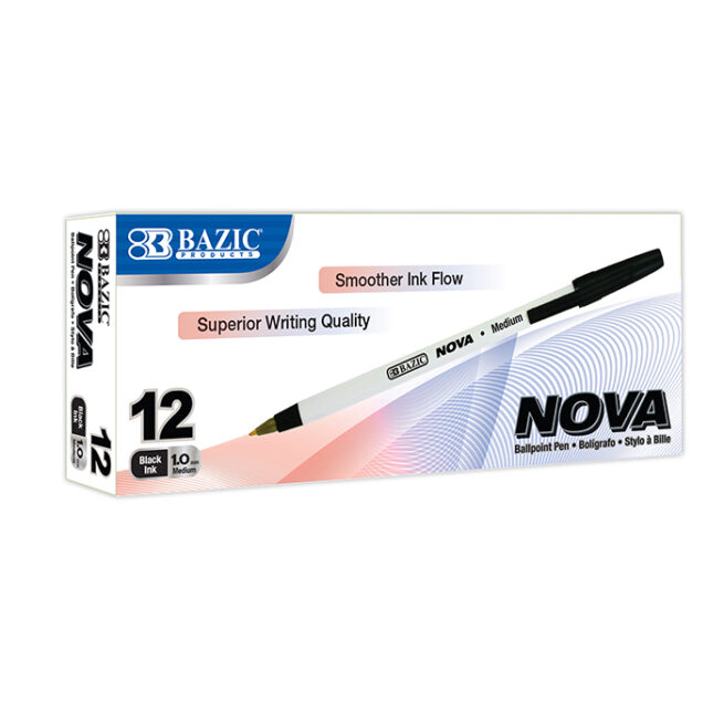 Nova Black Ballpoint Pen Medium Point