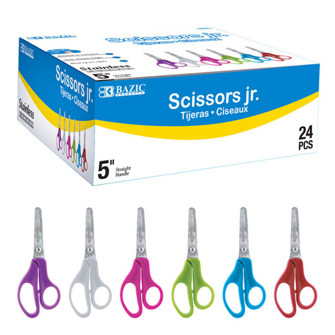 BAZIC 5" Blunt Tip School Scissors