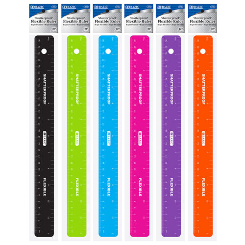 BAZIC Shatterproof Flexible Ruler