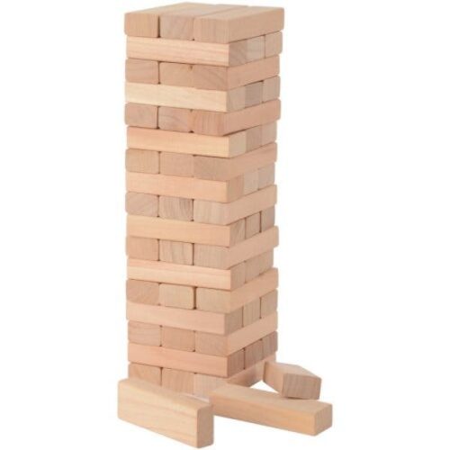Wooden Tower Stacking Game