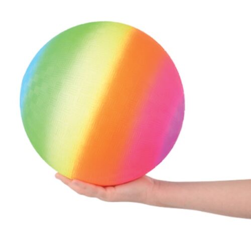 Rainbow Playground Ball 9 Inch