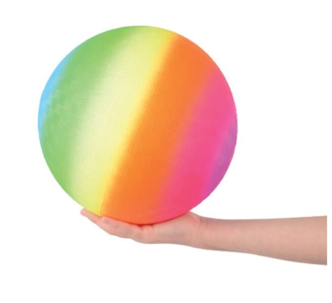 Rainbow Playground Ball 9 Inch