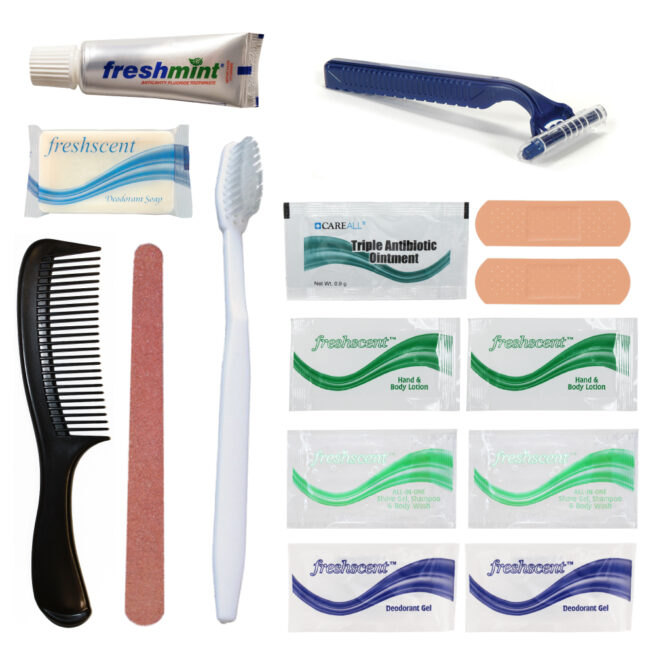 15-Piece Hygiene Kit Assembled