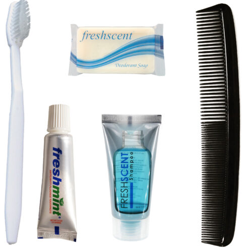 5-Piece Hygiene Kit with 7" Comb Assembled