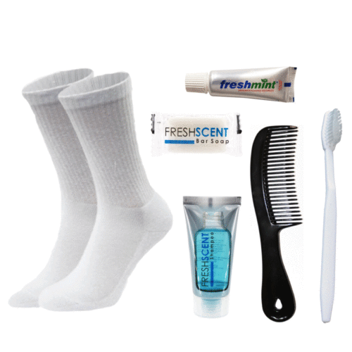 Homeless Care Kit and Supplies Hygiene and Socks Bundle