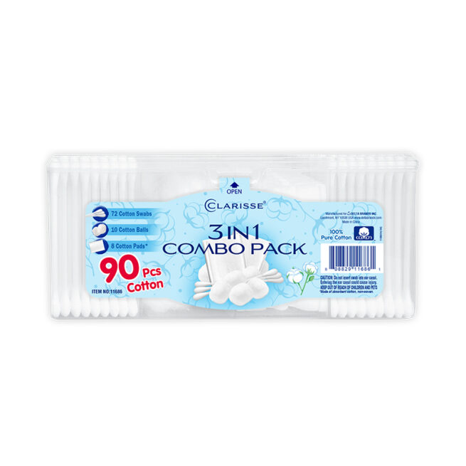 90-Piece Clarisse's Cotton 3 IN 1 Combo Pack