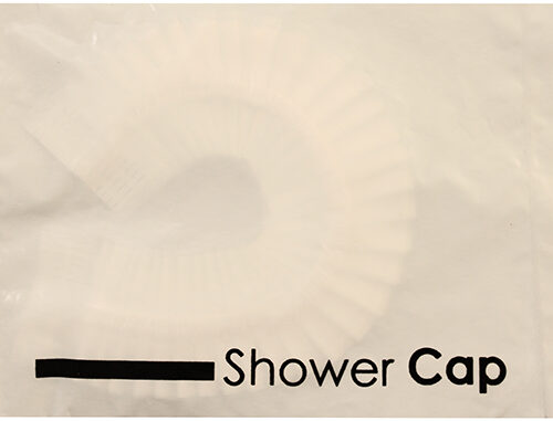 18 1/2" Shower Cap wrapped in printed poly bag