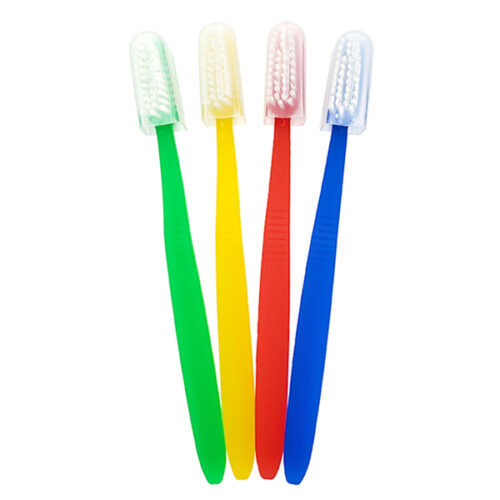 Toothbrush With Travel Cap in Vibrant Colors