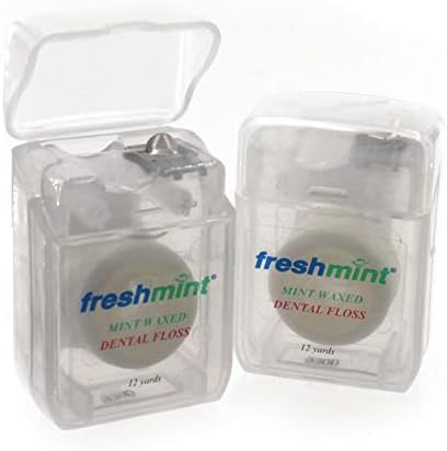 Freshmint Travel Size Dental Floss 12 Yards Mint Waxed