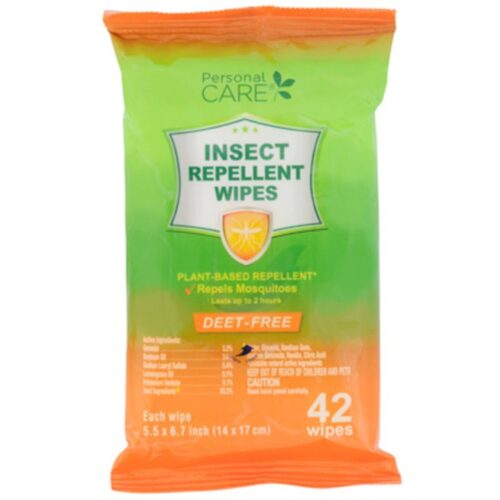 42-Pack Insect Repellent Wipe Plant Based