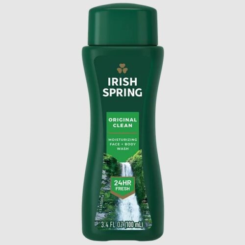 Irish Spring Body Wash for Men, Original Clean Body Wash, Travel Size, 3.4 oz